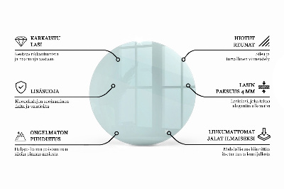 Blat szklany transparentny
