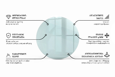 Blat szklany transparentny