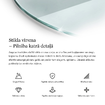 Blat szklany transparentny