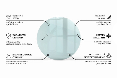 Blat szklany transparentny