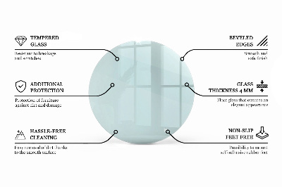 Blat szklany transparentny