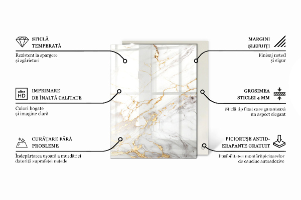 Tablero mesa rectangular Blanco puro