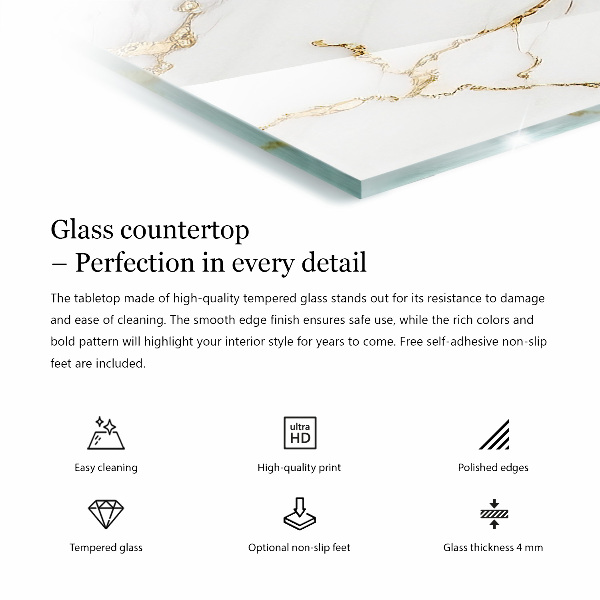 Tablero mesa rectangular Blanco puro