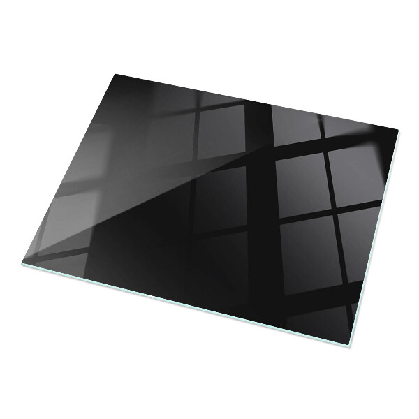 Tablero mesa rectangular Negro sólido elegante