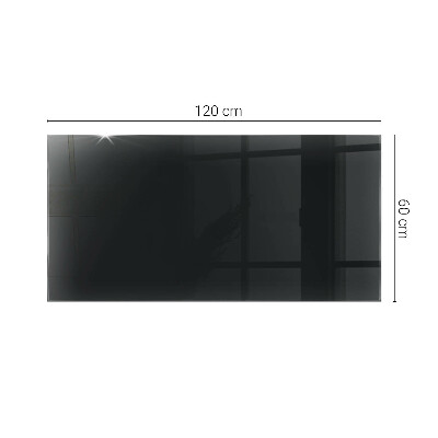 Tablero mesa rectangular Negro sólido elegante