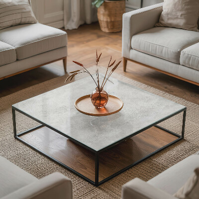 Tablero mesa rectangular Arañazos en la superficie del hormigón