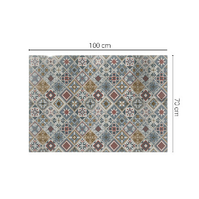 Tablero mesa rectangular Mosaicos decorativos con detalles