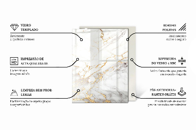 Tablero mesa rectangular Mosaicos decorativos con detalles