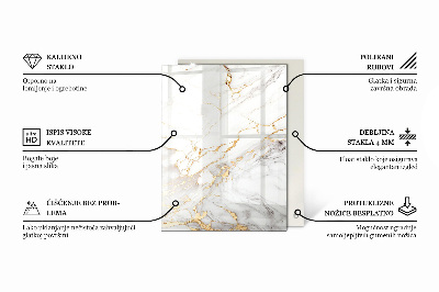 Tablero mesa rectangular Elegante motivo de bosque