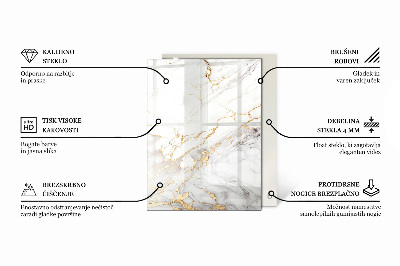 Tablero mesa rectangular Elegante motivo de bosque