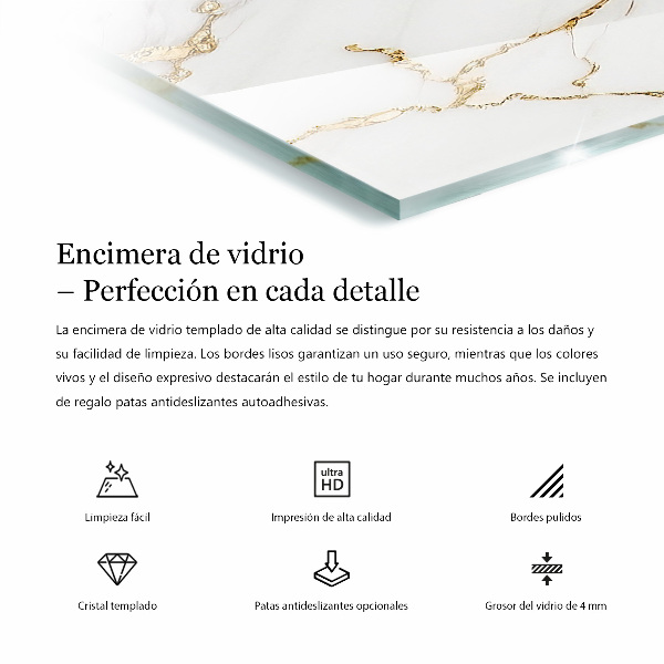 Tablero mesa rectangular Motivo de textura de piedra