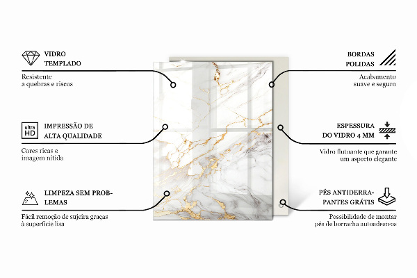 Tablero mesa rectangular Motivo de textura de piedra