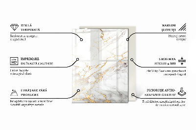 Tablero mesa rectangular Motivo de textura de piedra