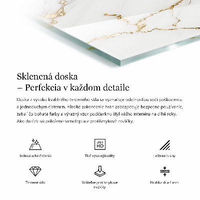 Blat prostokątny Stylowy desen marmurowy