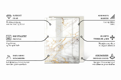 Tablero mesa rectangular Sutiles vetas de mármol