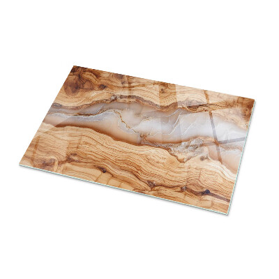 Tablero mesa rectangular Madera en armonía con la resina