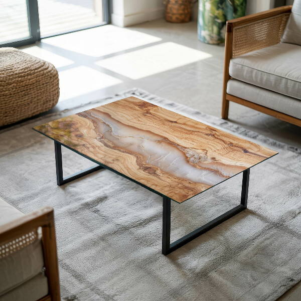Tablero mesa rectangular Madera en armonía con la resina