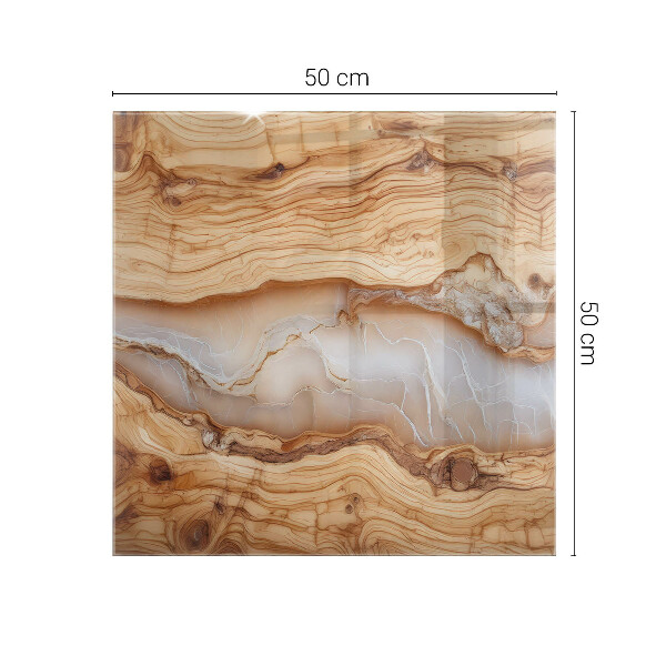 Tablero mesa rectangular Madera en armonía con la resina