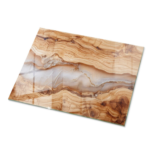 Tablero mesa rectangular Madera en armonía con la resina