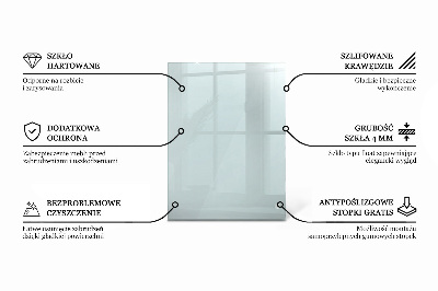 Encimera cristal rectangular transparente