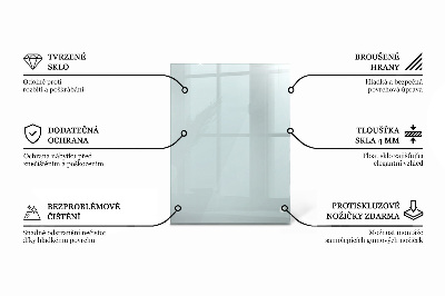 Encimera cristal rectangular transparente
