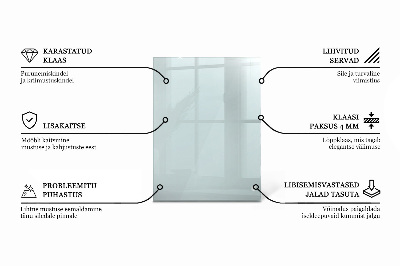 Encimera cristal rectangular transparente