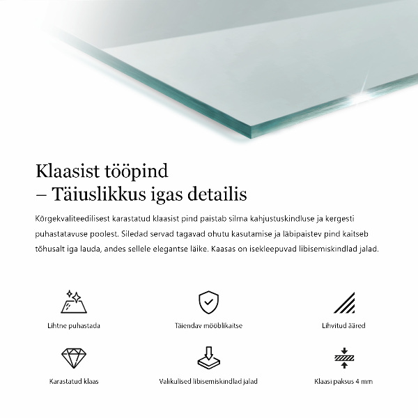 Blat szkalny prostokatny transparentny