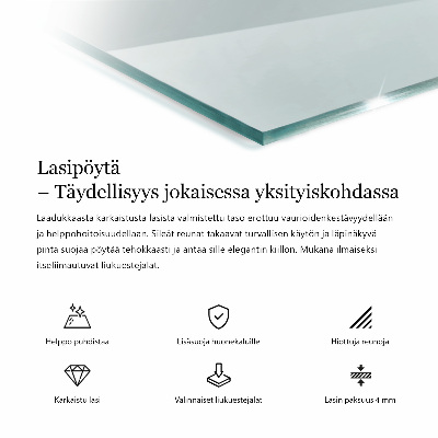 Blat szkalny prostokatny transparentny