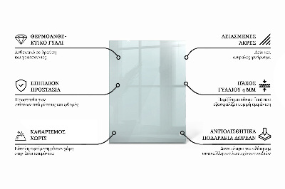 Encimera cristal rectangular transparente