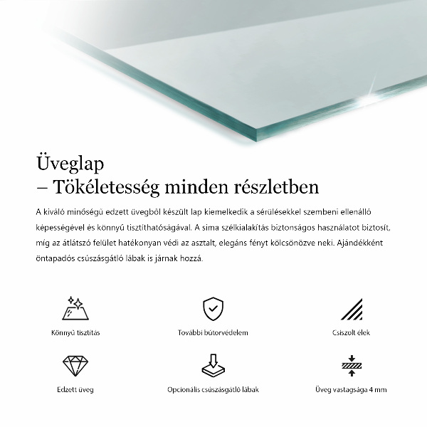 Blat szkalny prostokatny transparentny