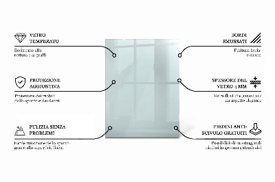 Encimera cristal rectangular transparente