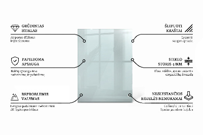 Encimera cristal rectangular transparente