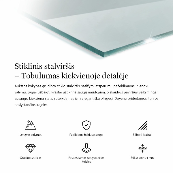 Blat szkalny prostokatny transparentny