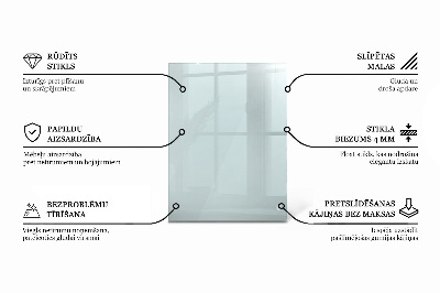 Encimera cristal rectangular transparente