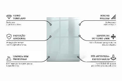 Encimera cristal rectangular transparente