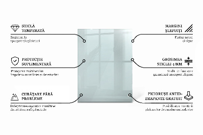 Encimera cristal rectangular transparente