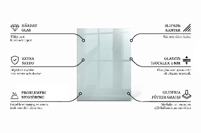 Encimera cristal rectangular transparente