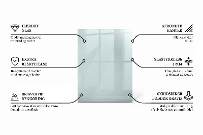 Encimera cristal rectangular transparente