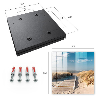 Caja para llaves diseño de playa tranquila
