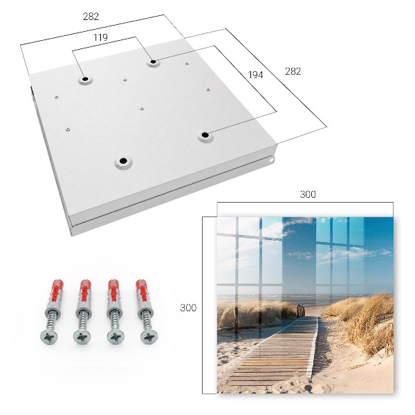 Caja para llaves diseño de playa tranquila