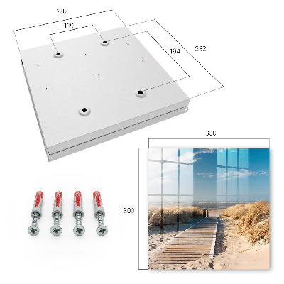 Caja para llaves diseño de playa tranquila