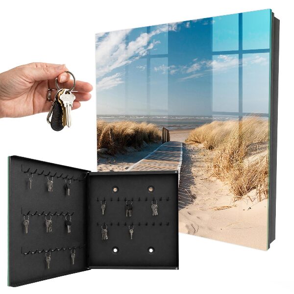 Caja para llaves diseño de playa tranquila