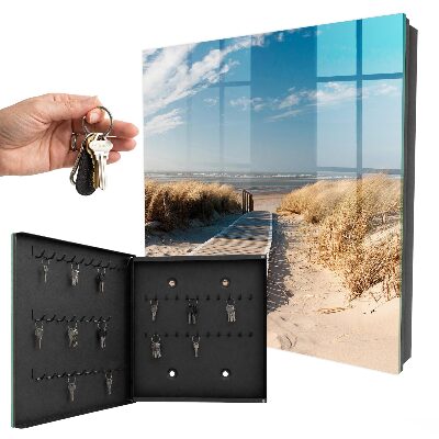 Caja para llaves diseño de playa tranquila