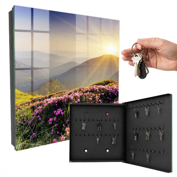 Caja para llaves diseño amanecer en la cima