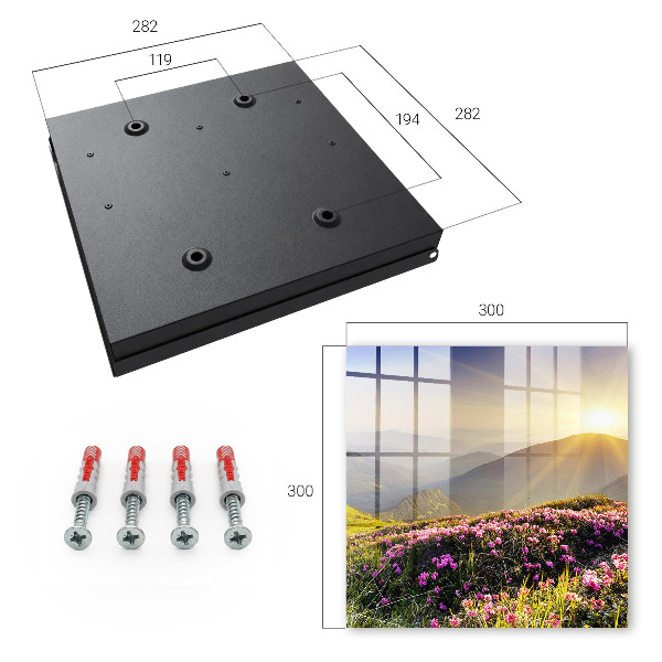 Caja para llaves diseño amanecer en la cima