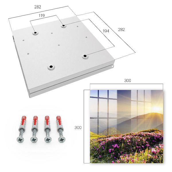 Caja para llaves diseño amanecer en la cima