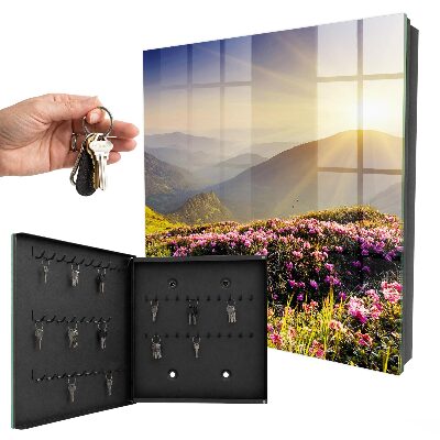 Caja para llaves diseño amanecer en la cima