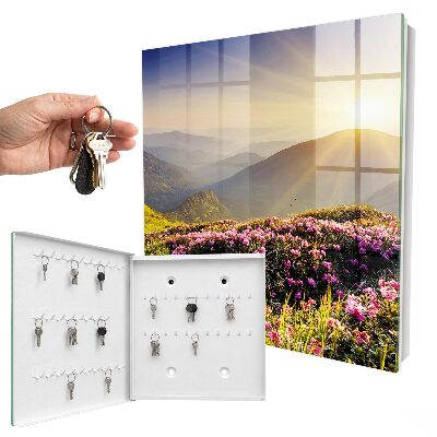 Caja para llaves diseño amanecer en la cima