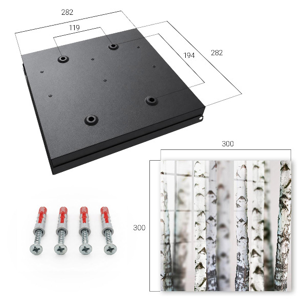 Caja para llaves de troncos de abedul