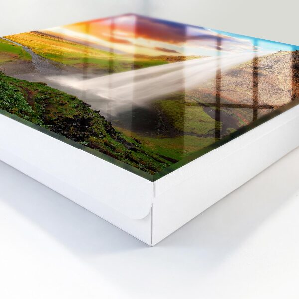 Caja para llaves con diseño de paisaje impresionante